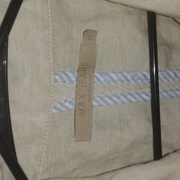 Max Jeans Linen Blend Zip up Vest M - Picture 4 of 6